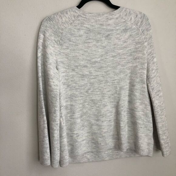 Ann Taylor Loft Grey bell sleeve melange Sweater - Picture 13 of 14
